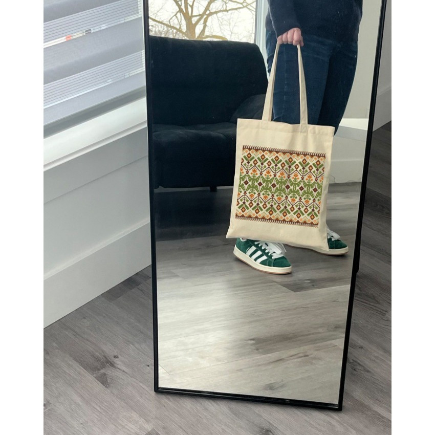 Екошопер BookOpt BK 4111 Карпатська вишивка бежевий