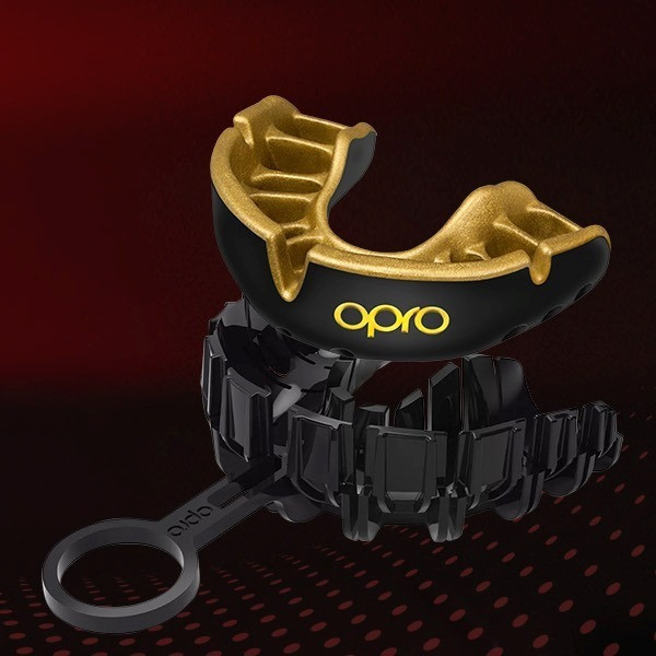 Капа OPRO Gold дитяча (вік до 10р.) Black/Gold (art.102505001)