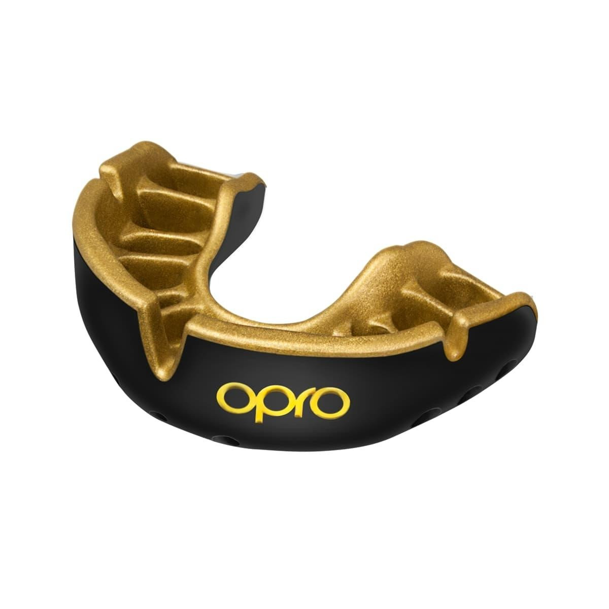 Капа OPRO Gold дитяча (вік до 10р.) Black/Gold (art.102505001)