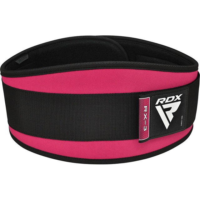Пояс для важкої атлетики RDX RX3 EVA Curve неопреновий SHARP PINK-M