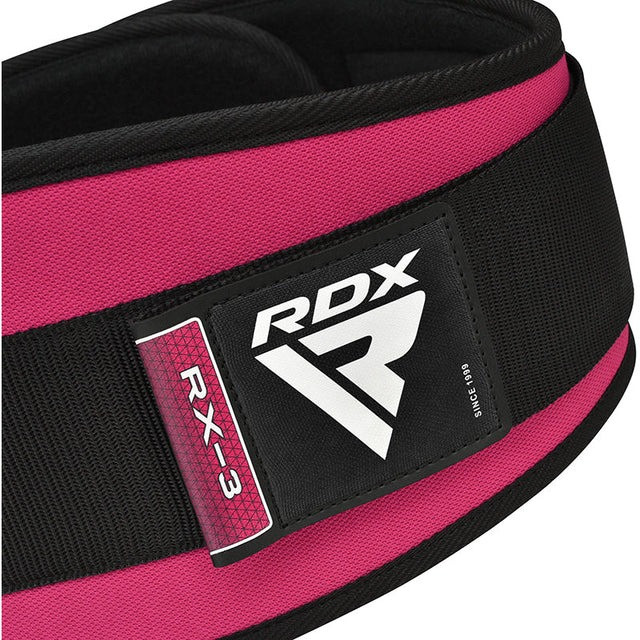 Пояс для важкої атлетики RDX RX3 EVA Curve неопреновий SHARP PINK-M