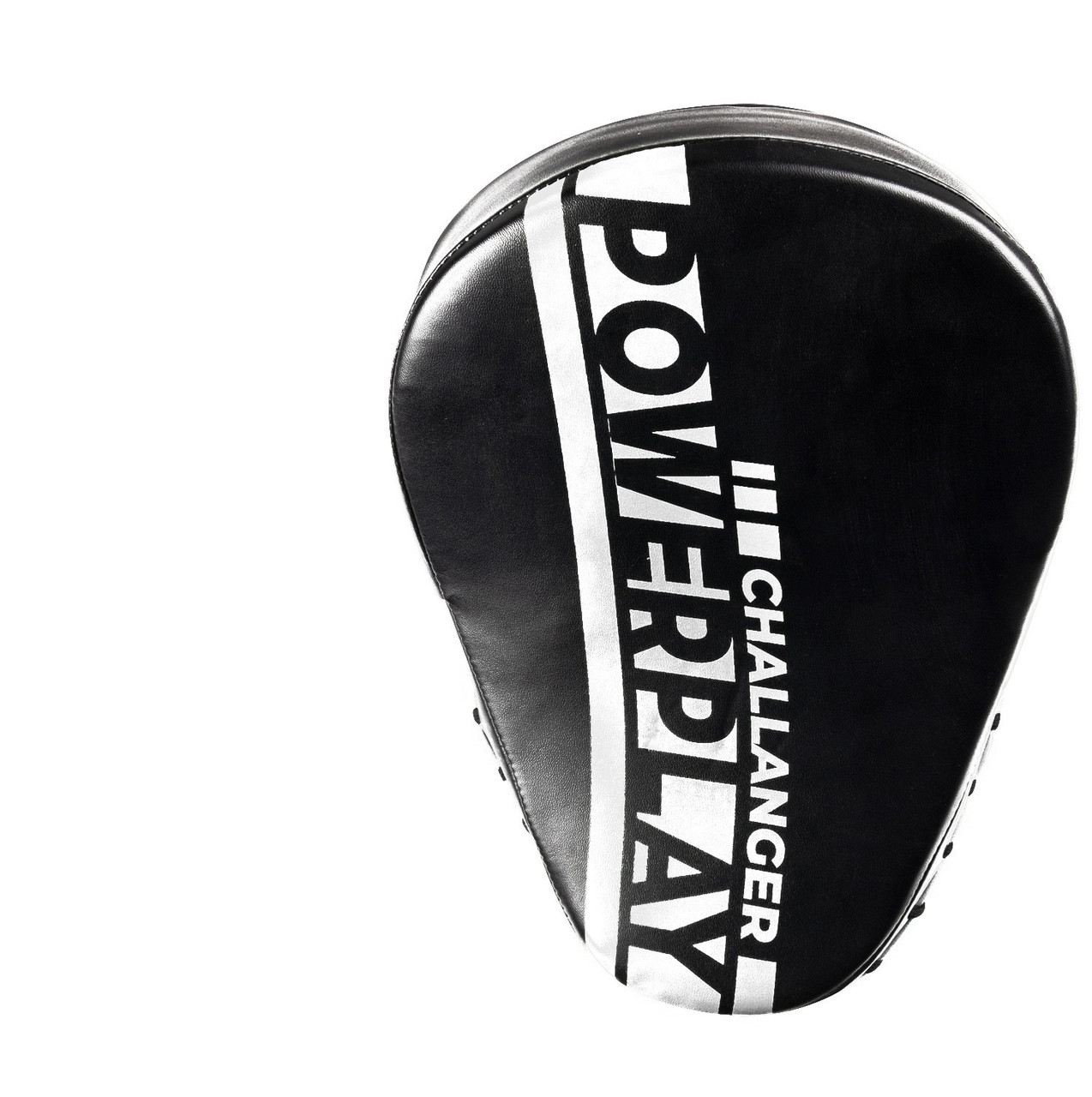 Лапи боксерські PowerPlay 3041 Challanger Чорно-Біліі PU [пара]