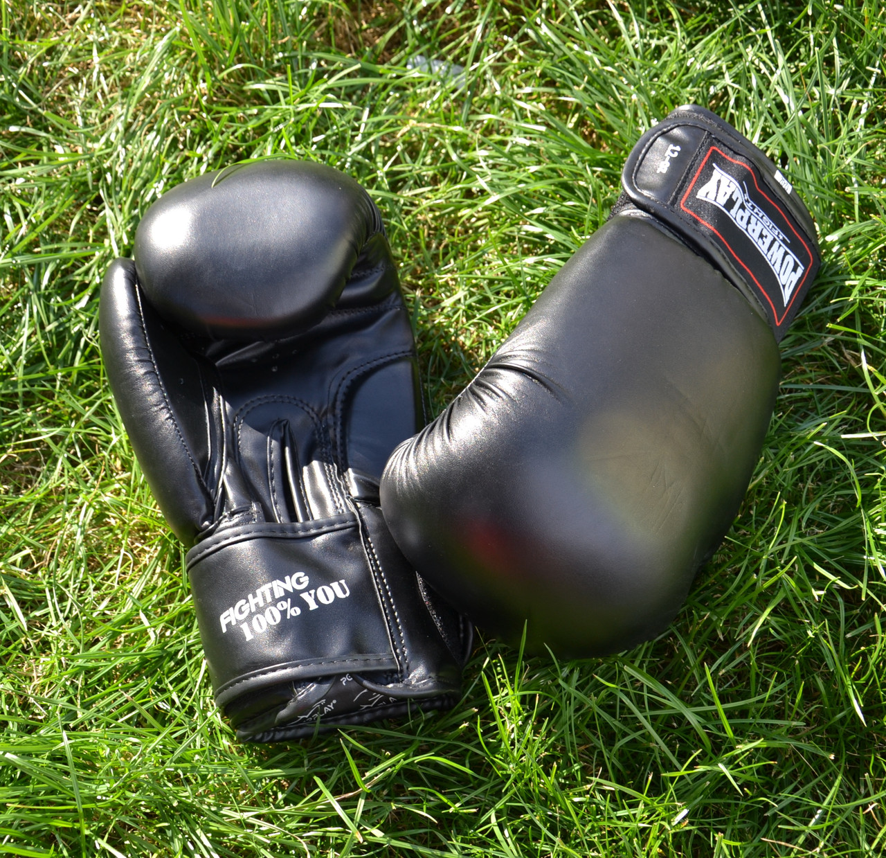 Боксерські рукавиці PowerPlay 3004 Classic Чорні 6 унцій