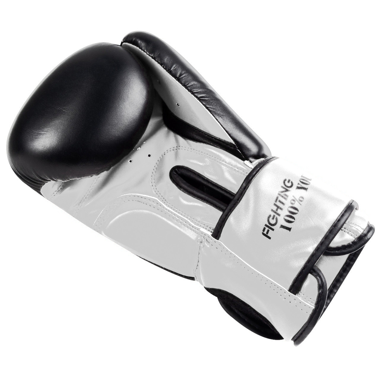 Боксерські рукавиці PowerPlay 3004 Classic Чорно-Білі 14 унцій