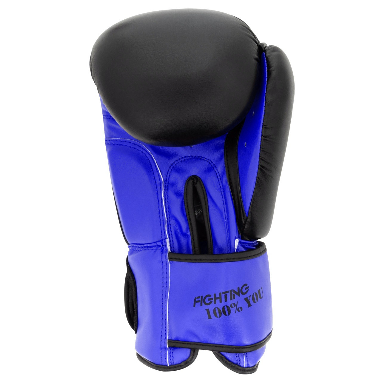 Боксерські рукавиці PowerPlay 3004 Classic Чорно-Сині 12 унцій