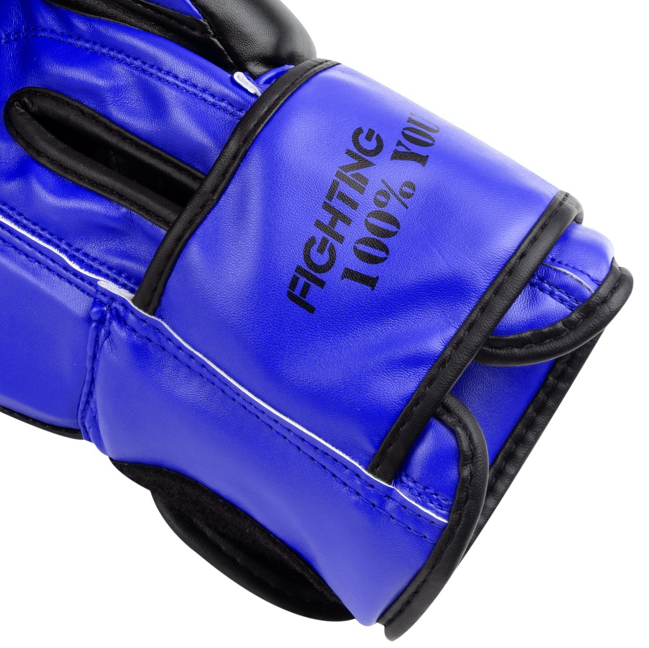 Боксерські рукавиці PowerPlay 3004 Classic Чорно-Сині 12 унцій