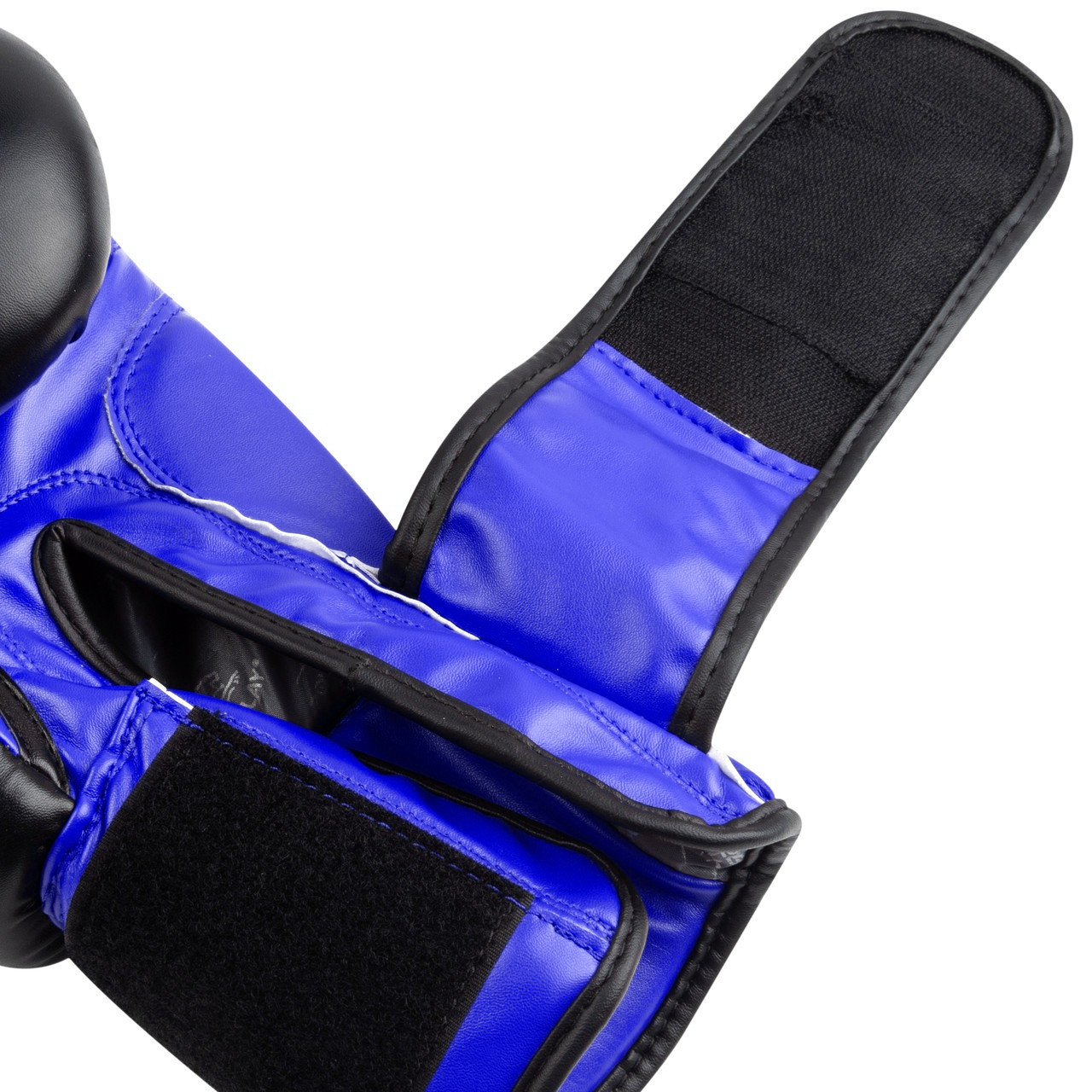 Боксерські рукавиці PowerPlay 3004 Classic Чорно-Сині 12 унцій