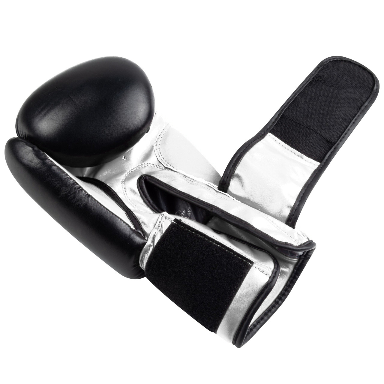 Боксерські рукавиці PowerPlay 3004 Classic Чорно-Білі 16 унцій