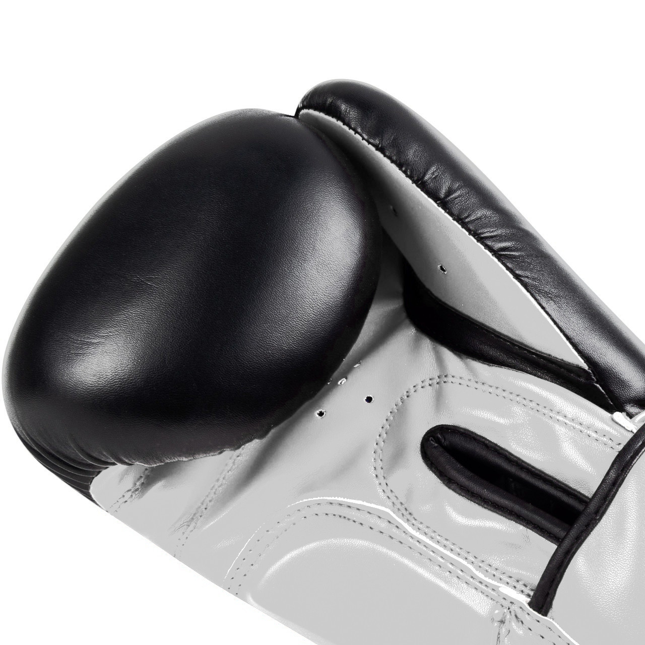 Боксерські рукавиці PowerPlay 3004 Classic Чорно-Білі 10 унцій