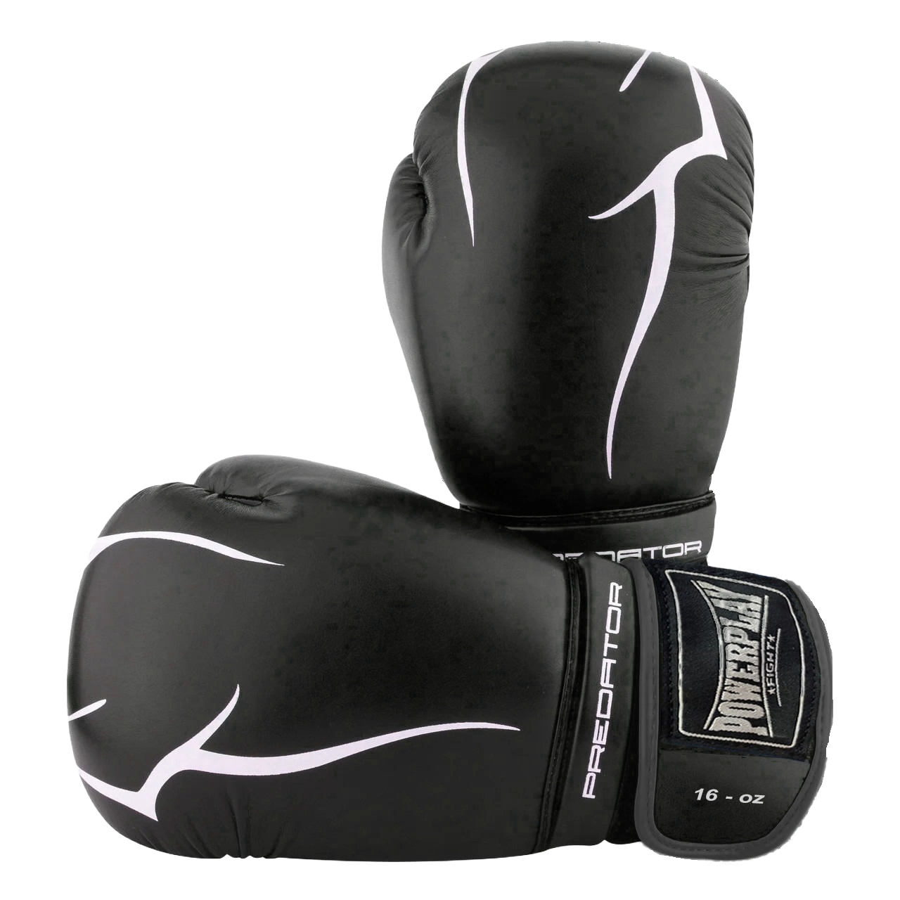 Боксерські рукавиці PowerPlay 3018 Jaguar Чорні 8 унцій