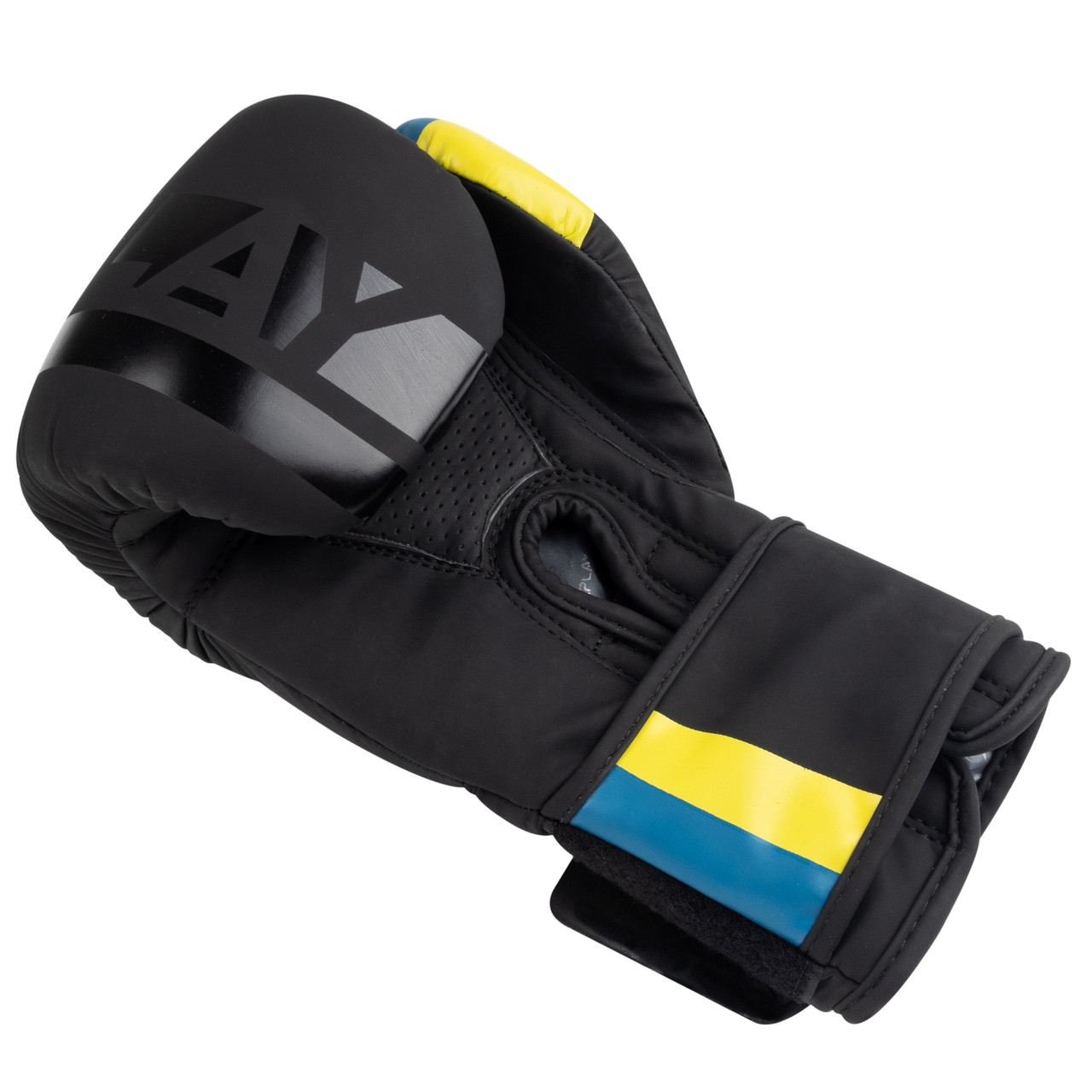 Боксерські рукавиці PowerPlay 3021 Ukraine Чорніі 8 унцій