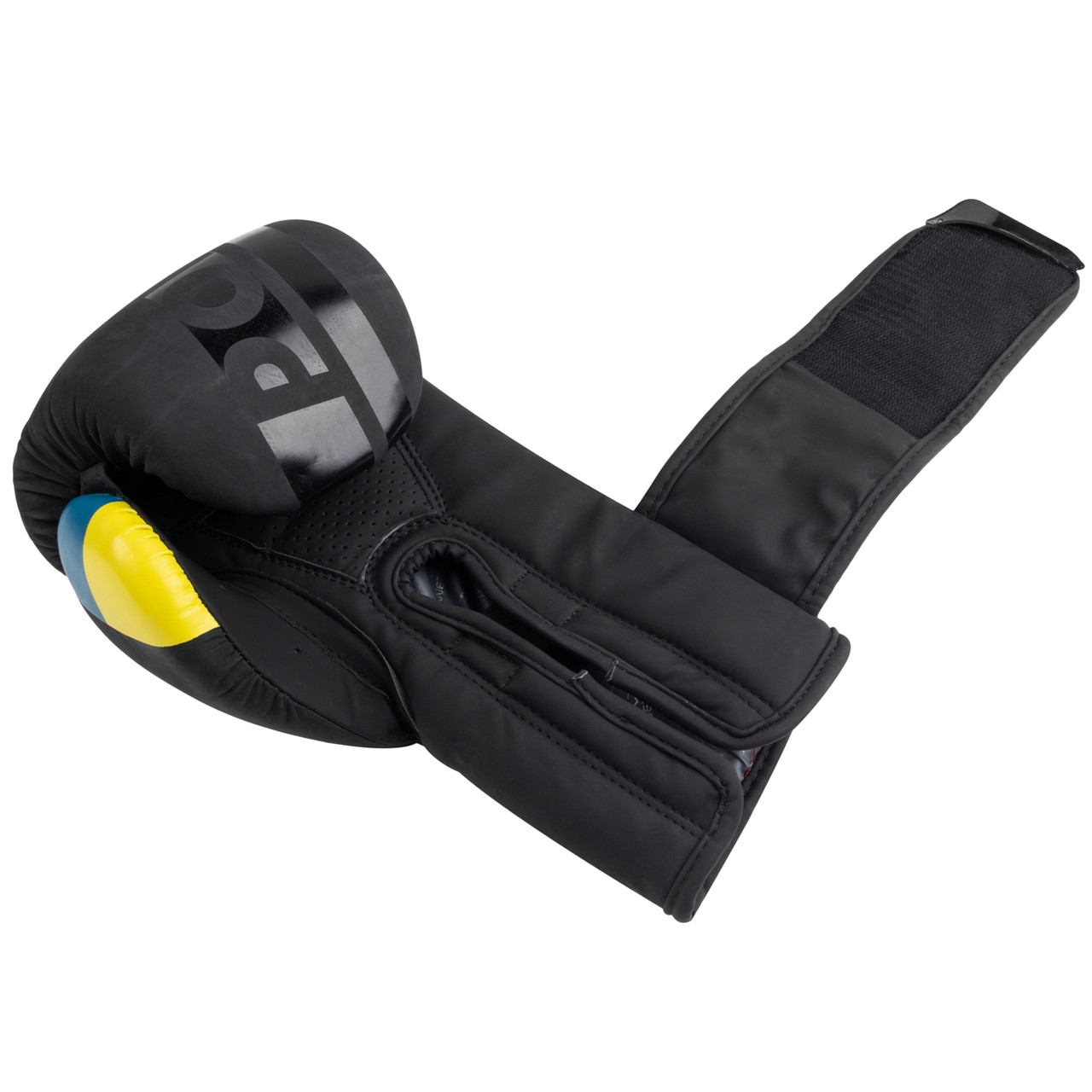 Боксерські рукавиці PowerPlay 3021 Ukraine Чорніі 8 унцій