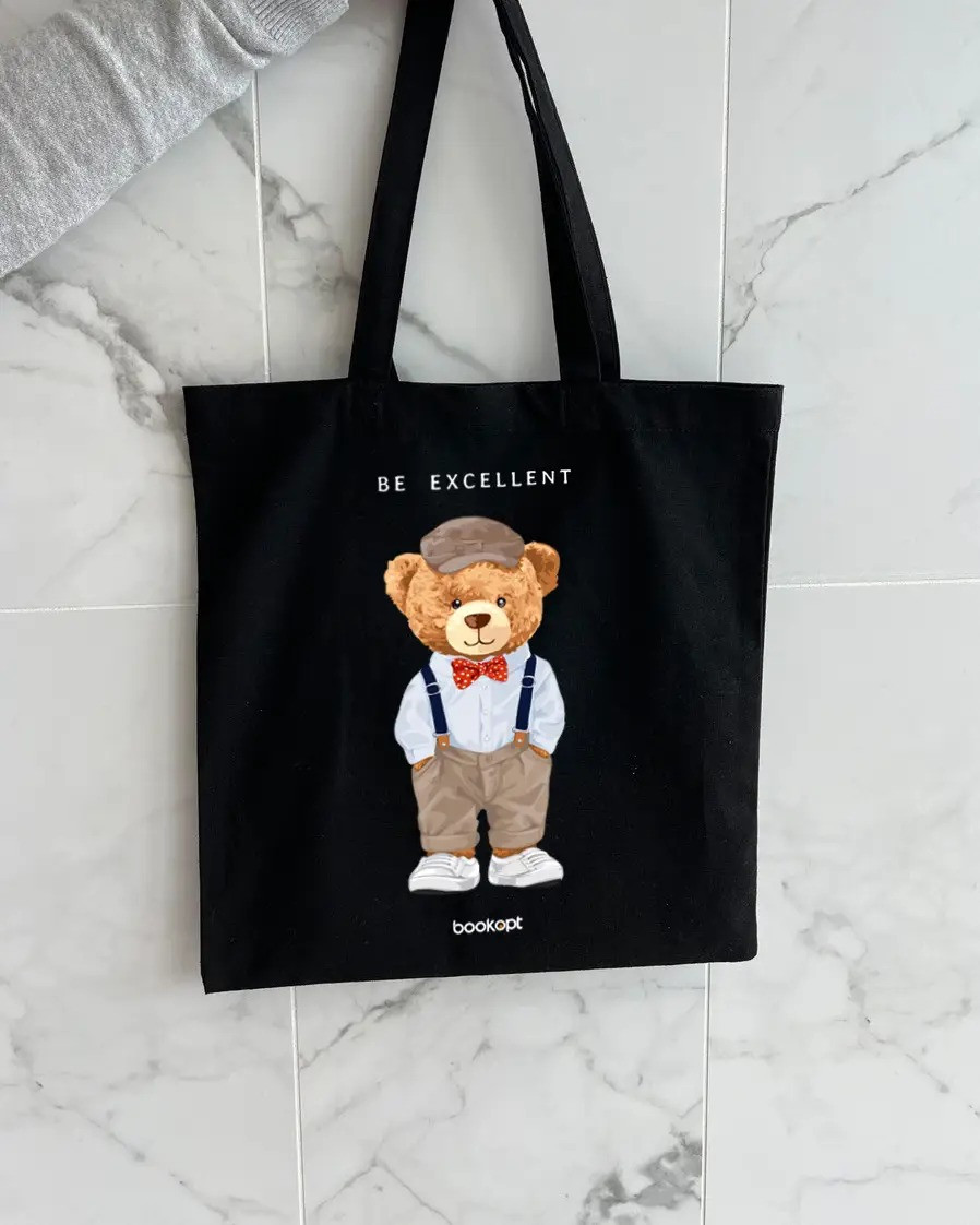 Екошопер BookOpt ВК4057 Teddy Bear (Be Excellent) чорний