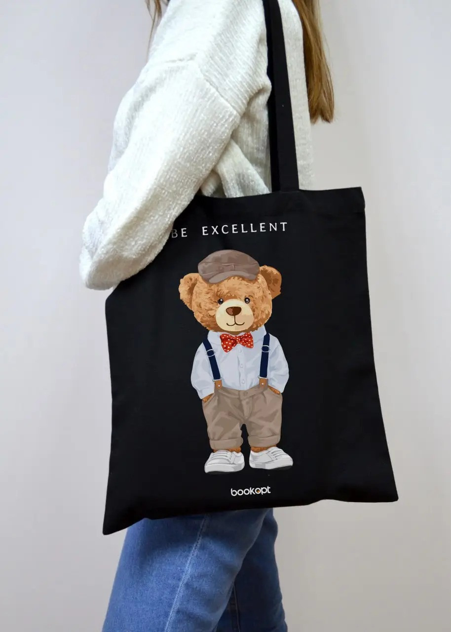 Екошопер BookOpt ВК4057 Teddy Bear (Be Excellent) чорний