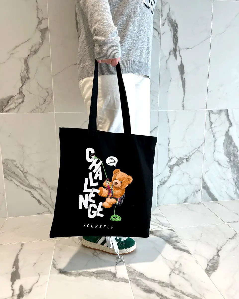 Екошопер BookOpt ВК4059 Teddy Bear (Challenge) чорний