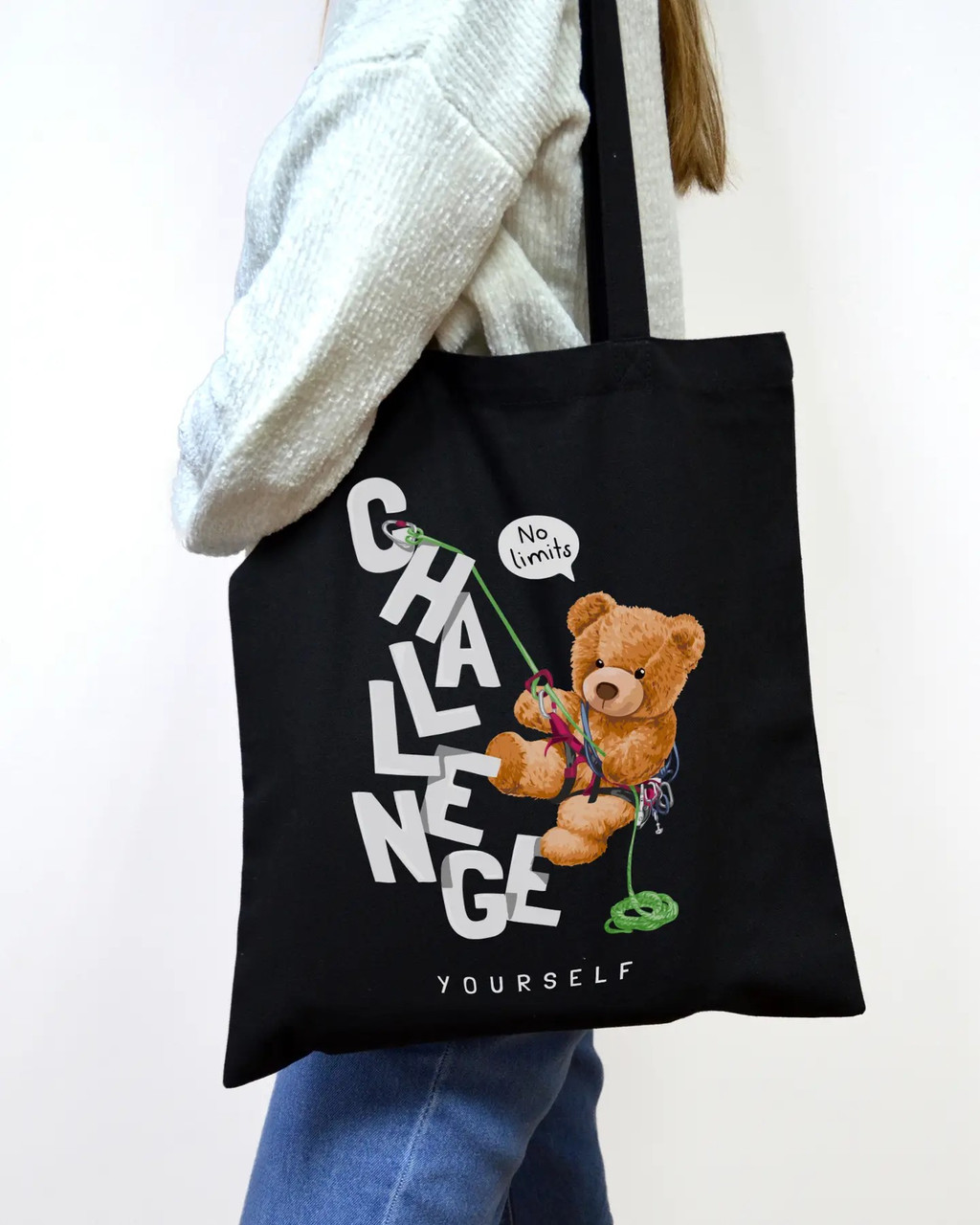 Екошопер BookOpt ВК4059 Teddy Bear (Challenge) чорний