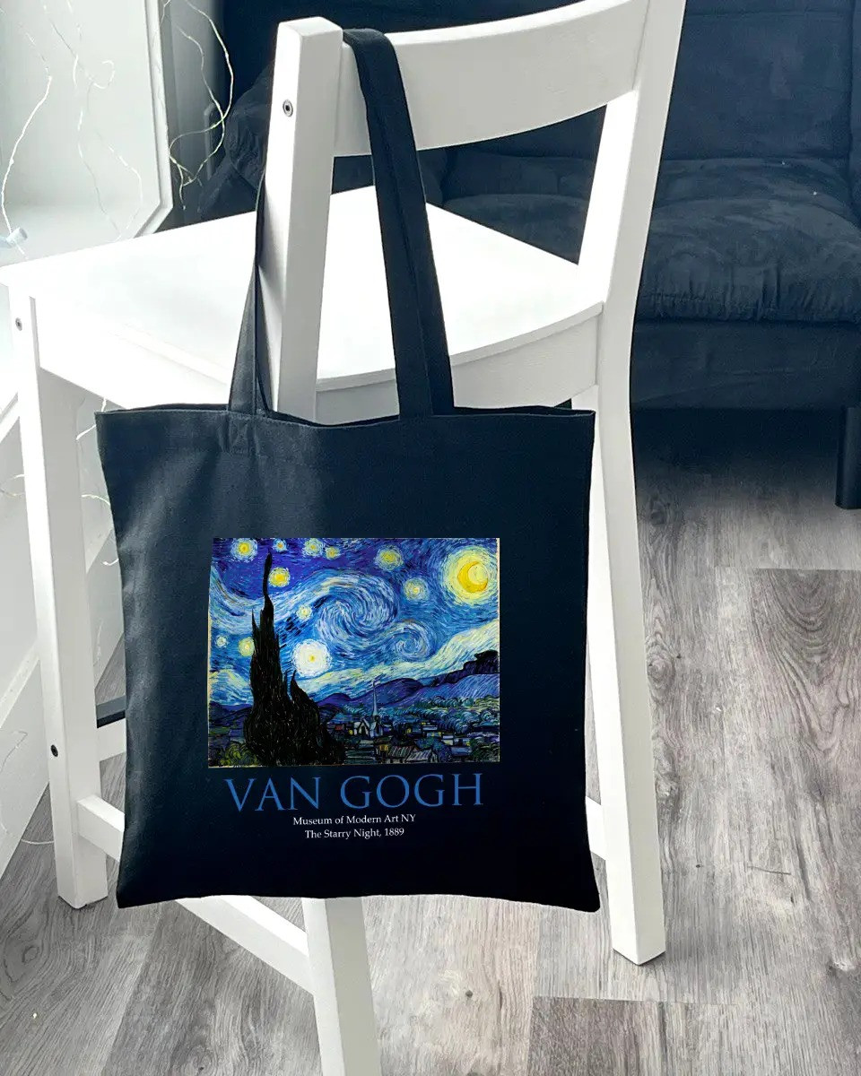 Екошопер BookOpt ВК4062 VAN GOGH «Зоряна ніч» Чорний