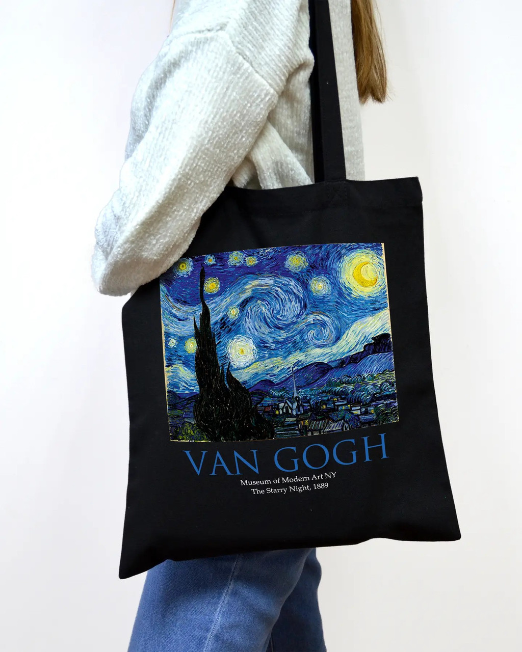Екошопер BookOpt ВК4062 VAN GOGH «Зоряна ніч» Чорний
