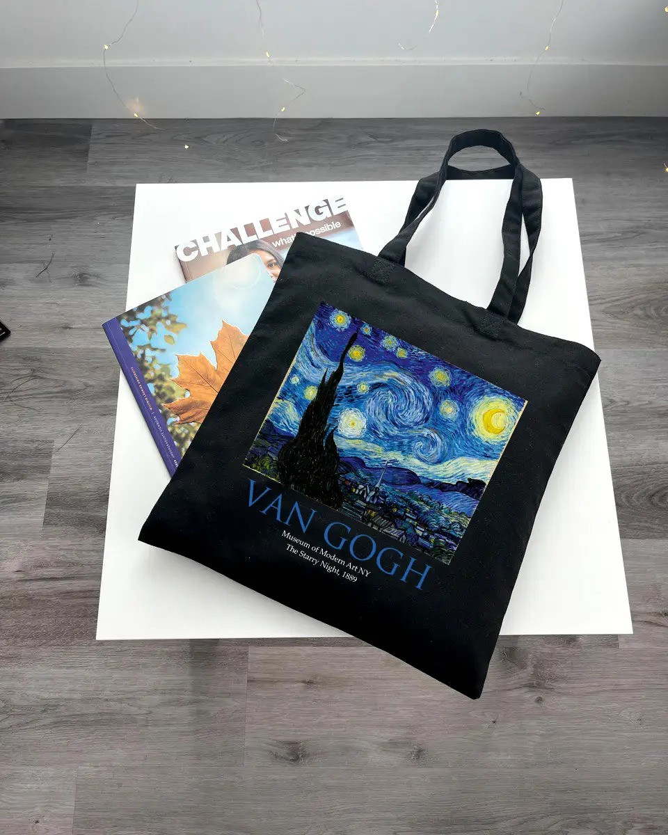 Екошопер BookOpt ВК4062 VAN GOGH «Зоряна ніч» Чорний