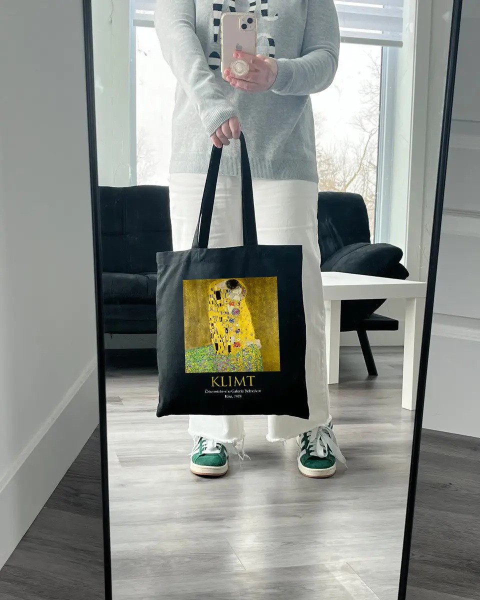 Екошопер BookOpt ВК4064 KLIMT «Поцілунок» Чорний